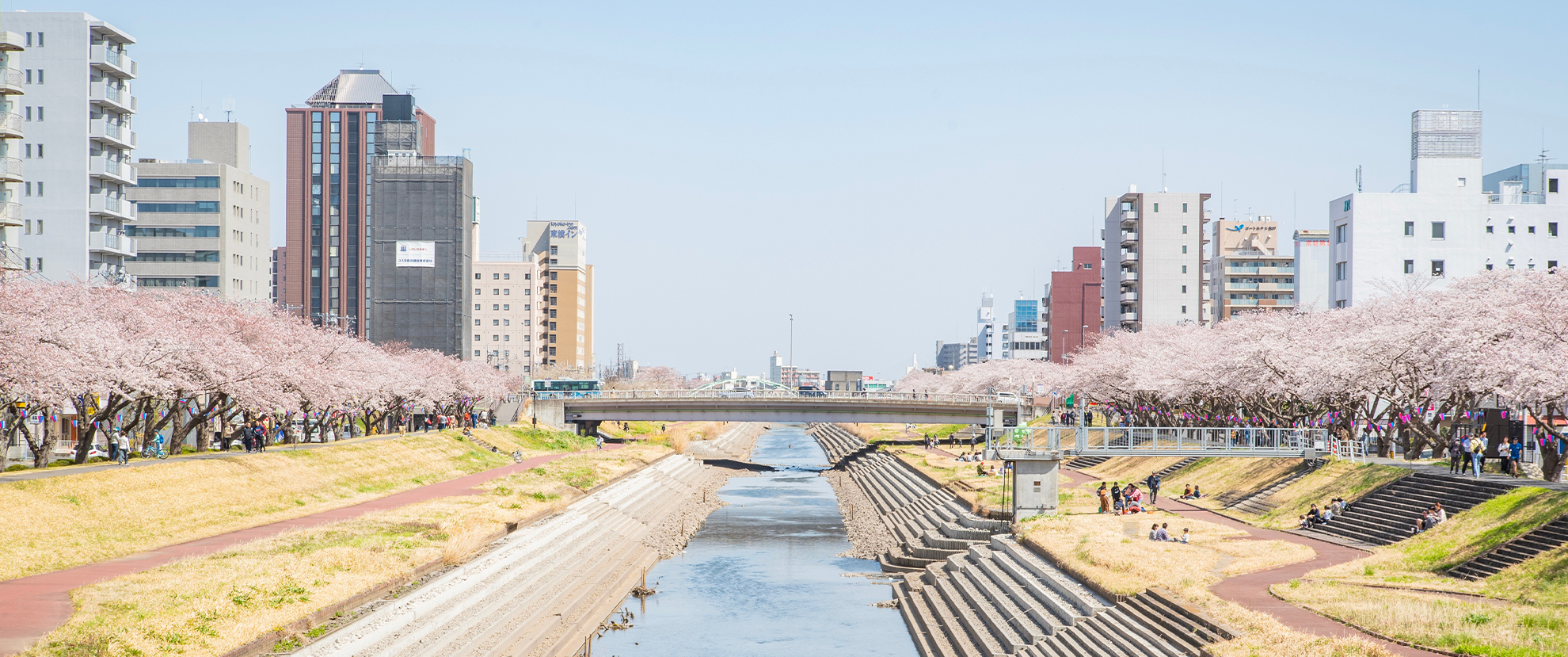 水戸市桜川の風景